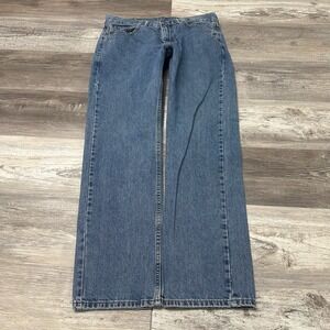 Vintage Y2K Levis 505 Red Tab Blue Mens 32x30 Straight Fit Denim Jeans Cotton